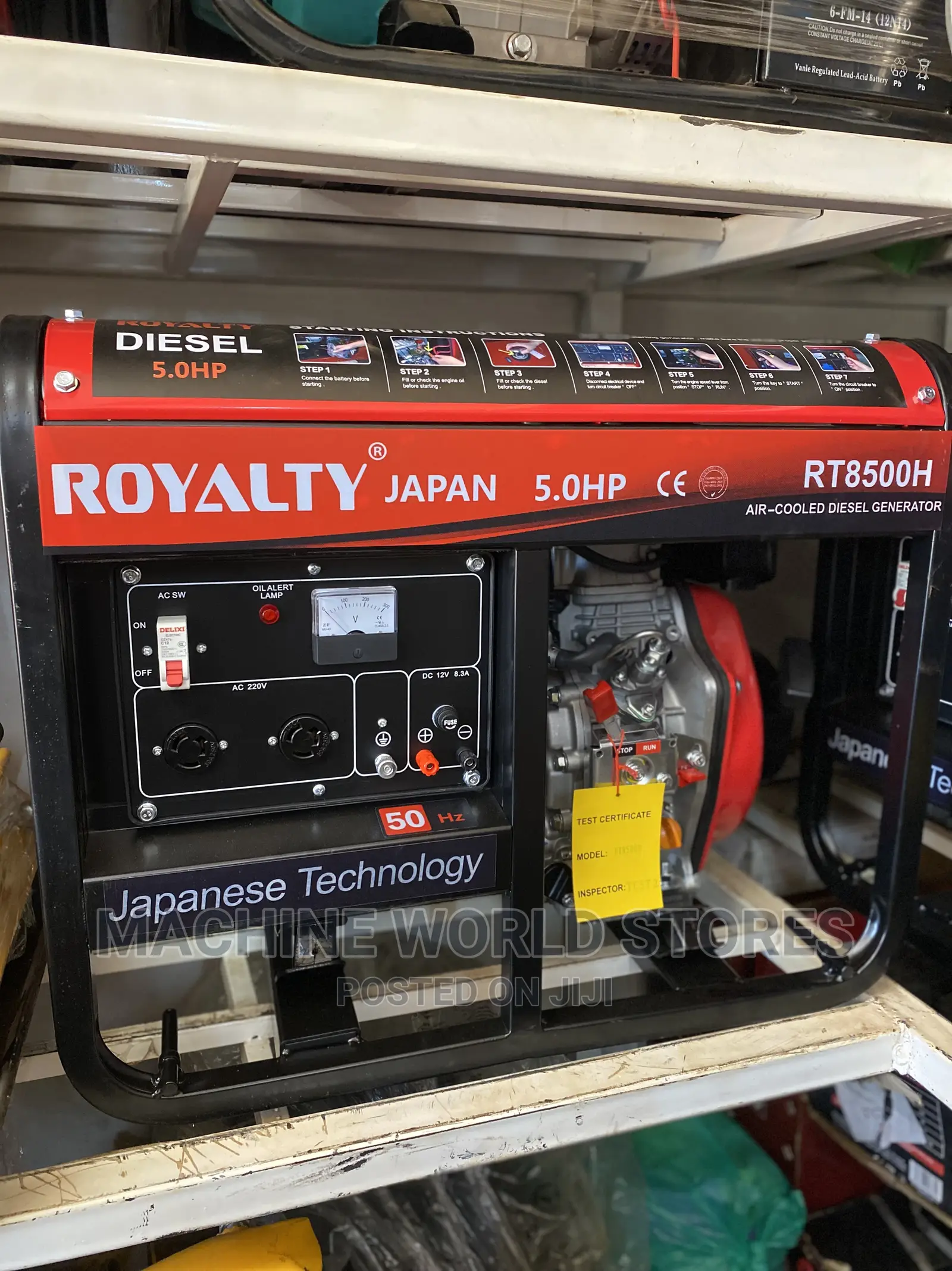 Diesel Generator 5.5kw Royalty Japan