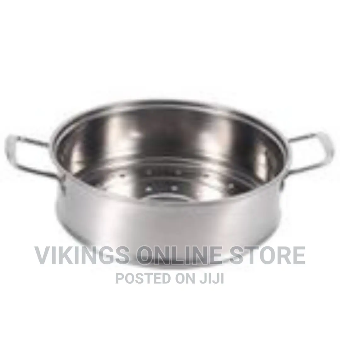 28cm – 3 Layer Stainless Steel Food Saucepan and Steamer