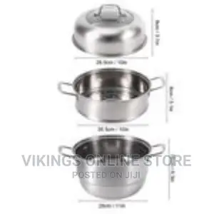 28cm – 3 Layer Stainless Steel Food Saucepan and Steamer