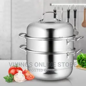 28cm – 3 Layer Stainless Steel Food Saucepan and Steamer