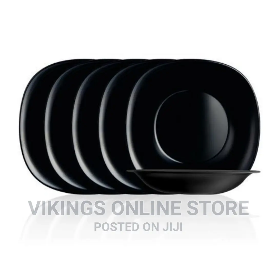 Luminarc 6 Pieces of Luminarc Deep Soup Plates Bowls,Black