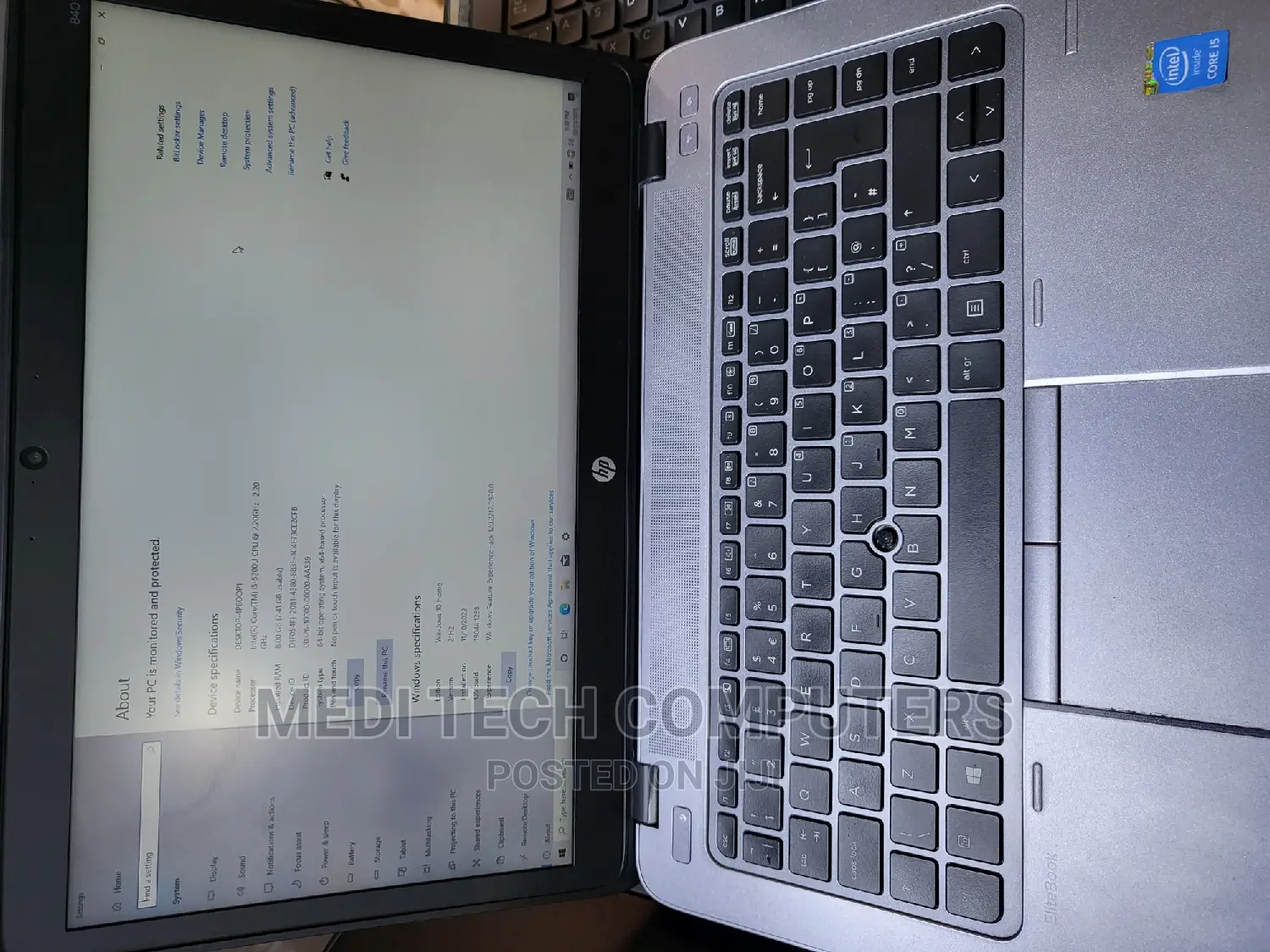 Laptop HP EliteBook 840 G2 8GB Intel Core I5 HDD 500GB