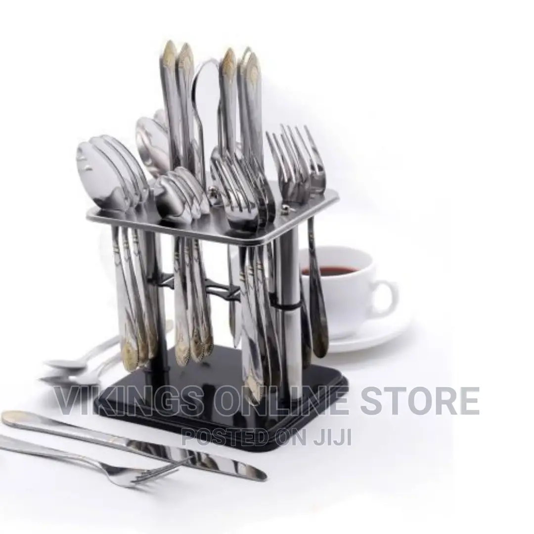 Cutlery Set-24 PCS of Tea Spoons,Table Spoon,Forks, Knives,