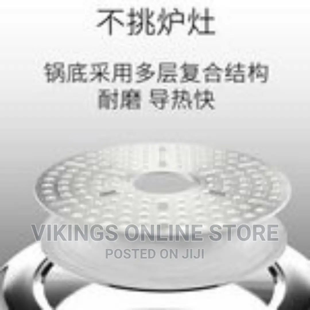 22CM 5L Aluminum Pressure Cooker With Steamer – Silver
