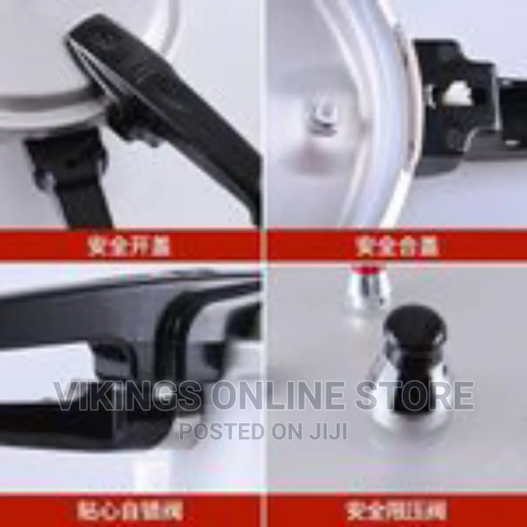 22CM 5L Aluminum Pressure Cooker With Steamer – Silver
