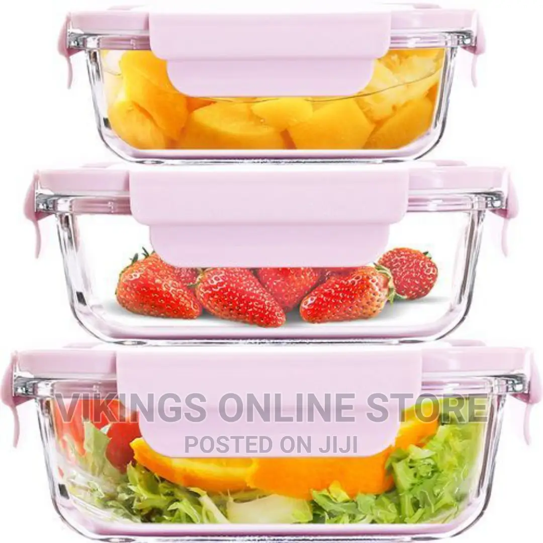 3 Piece Food Safe Microwave Oven Safe Glass Bowls