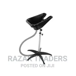 Portable Adjustable Salon Sink for Washing Hair-Black