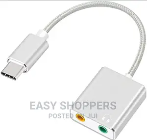 External Sound Card Adapter Audio Card Type C to Jack 3.5mm