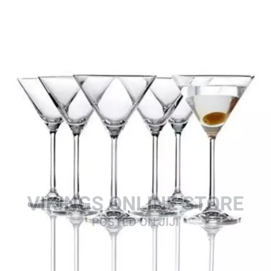 6 Pieces of Wine,Martini,Cocktails Glasses – Colorless