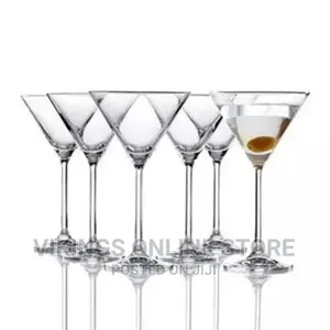 6 Pieces of Wine,Martini,Cocktails Glasses – Colorless