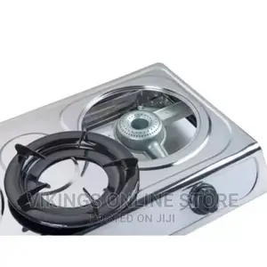 Globalstar Double Burner Gas Stove Stainless Steel – White