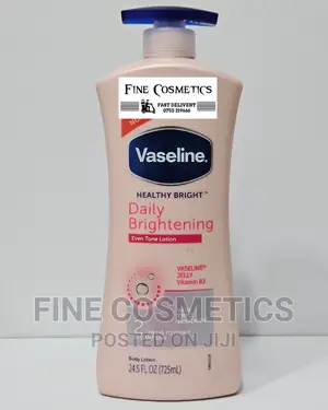 Vaseline Health Bright Body Lotion and Vitamin B3 Body Oil.