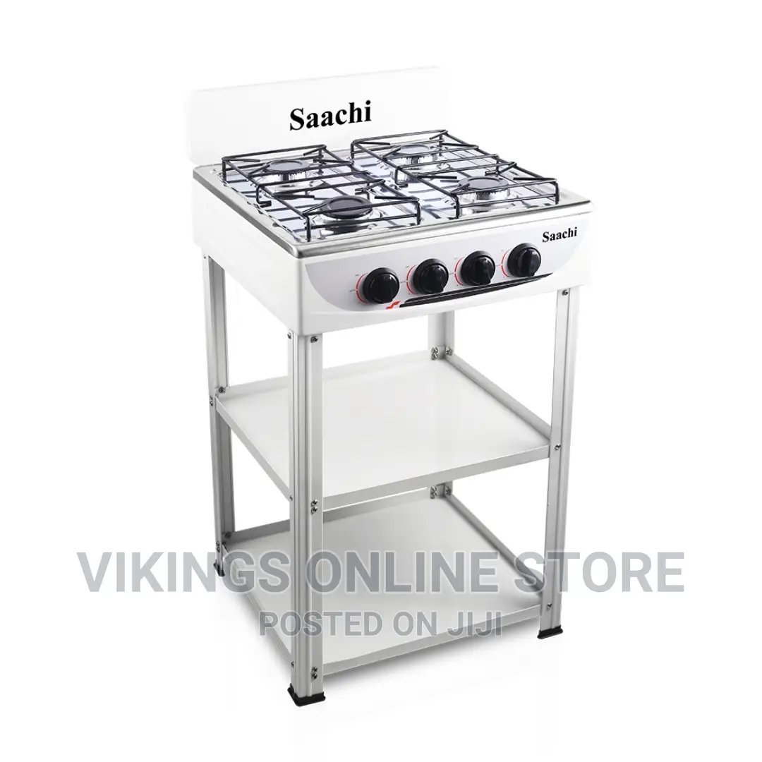 Saachi Nl-Gas -5256 4 Burner Gas Stove Cooker -White