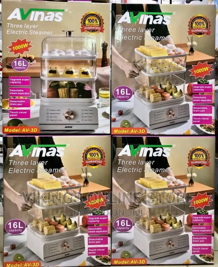 Avinas 3 Layer Electric Steamer AV-3D