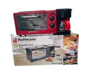 Hm509 1250w 3 in 1 Breakfast Maker