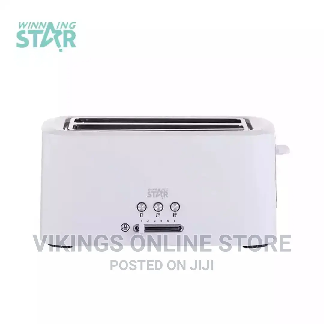 4 Slice Smart Electric Bread Toaster-White.