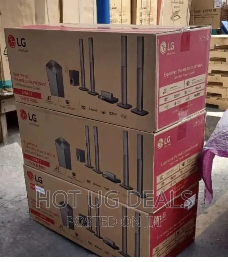 Lg 1000w, 5.1ch Sound System (4 Tallboy),Fm Radio, Bluetooth