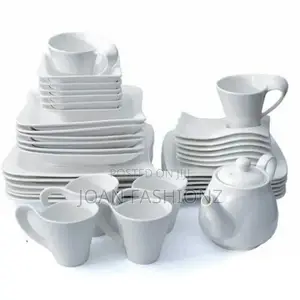 30 Pieces of Square Plates, Bowls,Side Plates,Cups,Dinner