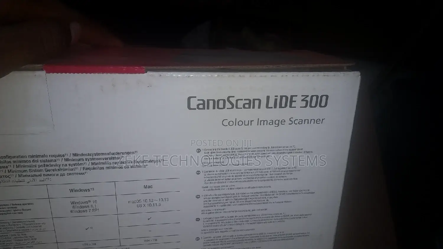 Canon Scanner Lide300