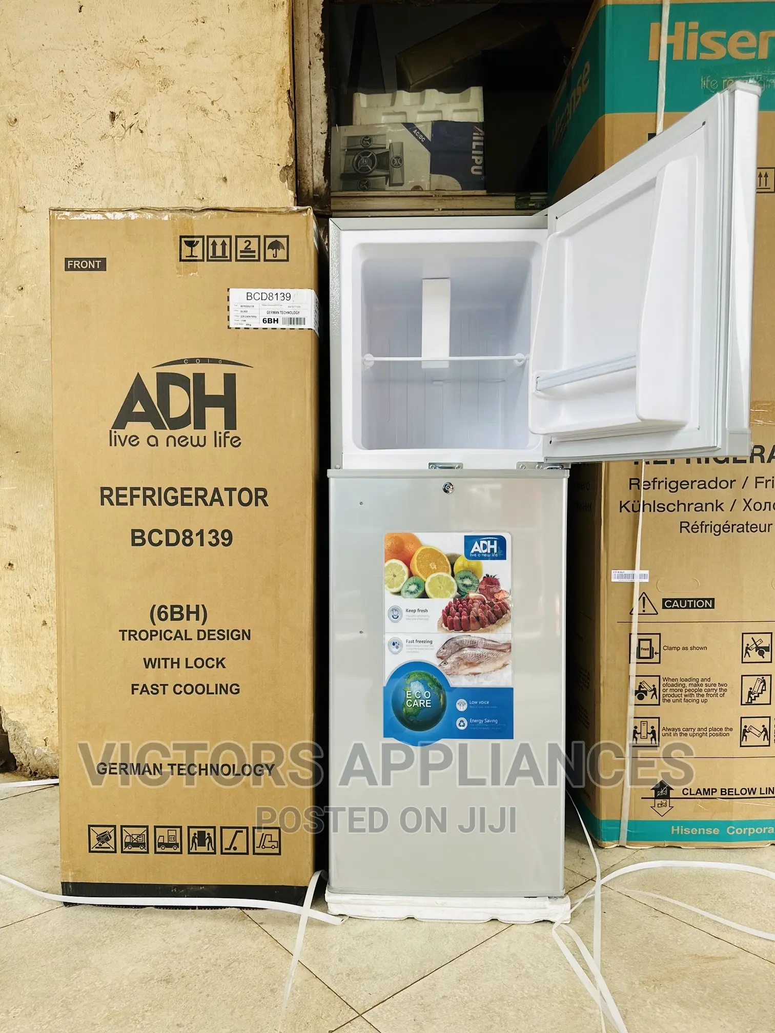 Germany  Technology ADH 168L Double Door Refrigerator