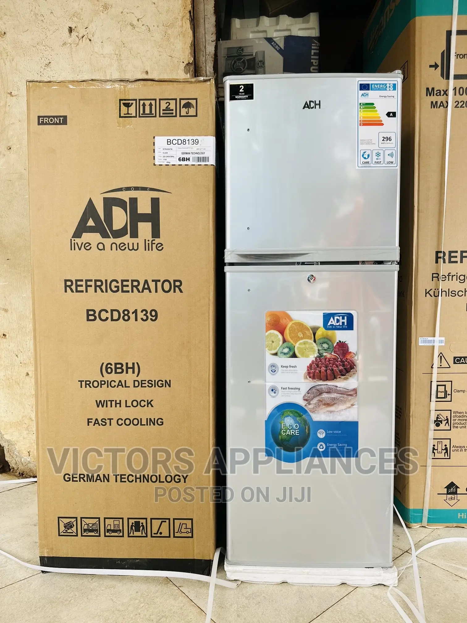 Germany  Technology ADH 168L Double Door Refrigerator