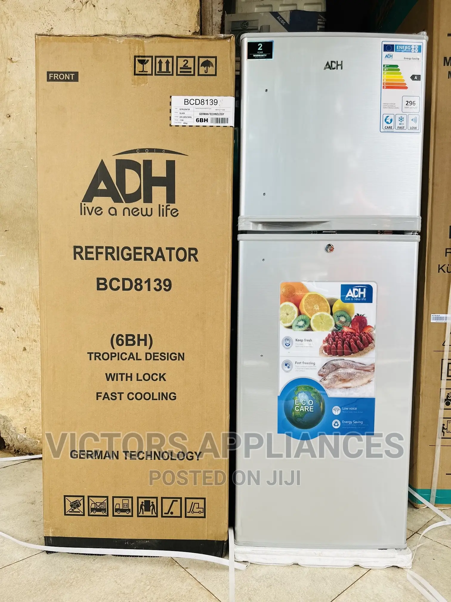 168L Adh Double Door Refrigerator Germany  Technology