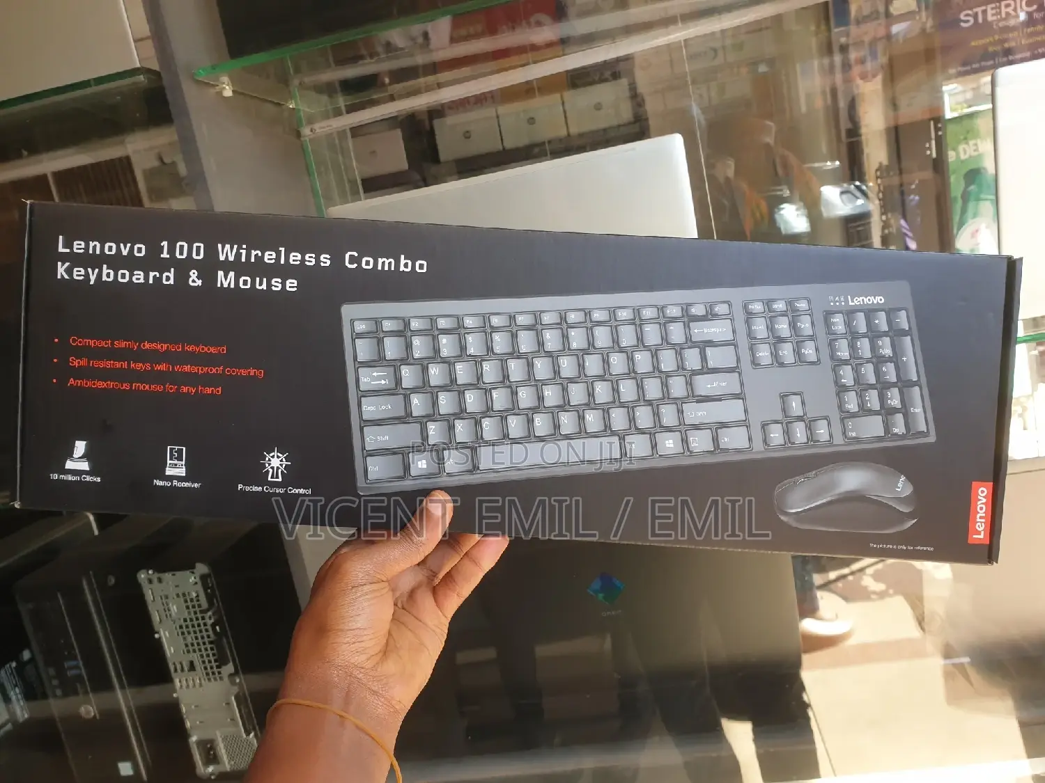 Lenovo 100 Wireless Combo Keyboard and Mouse