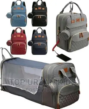 Photo - Baby Bed and Bag / Diaper Bag