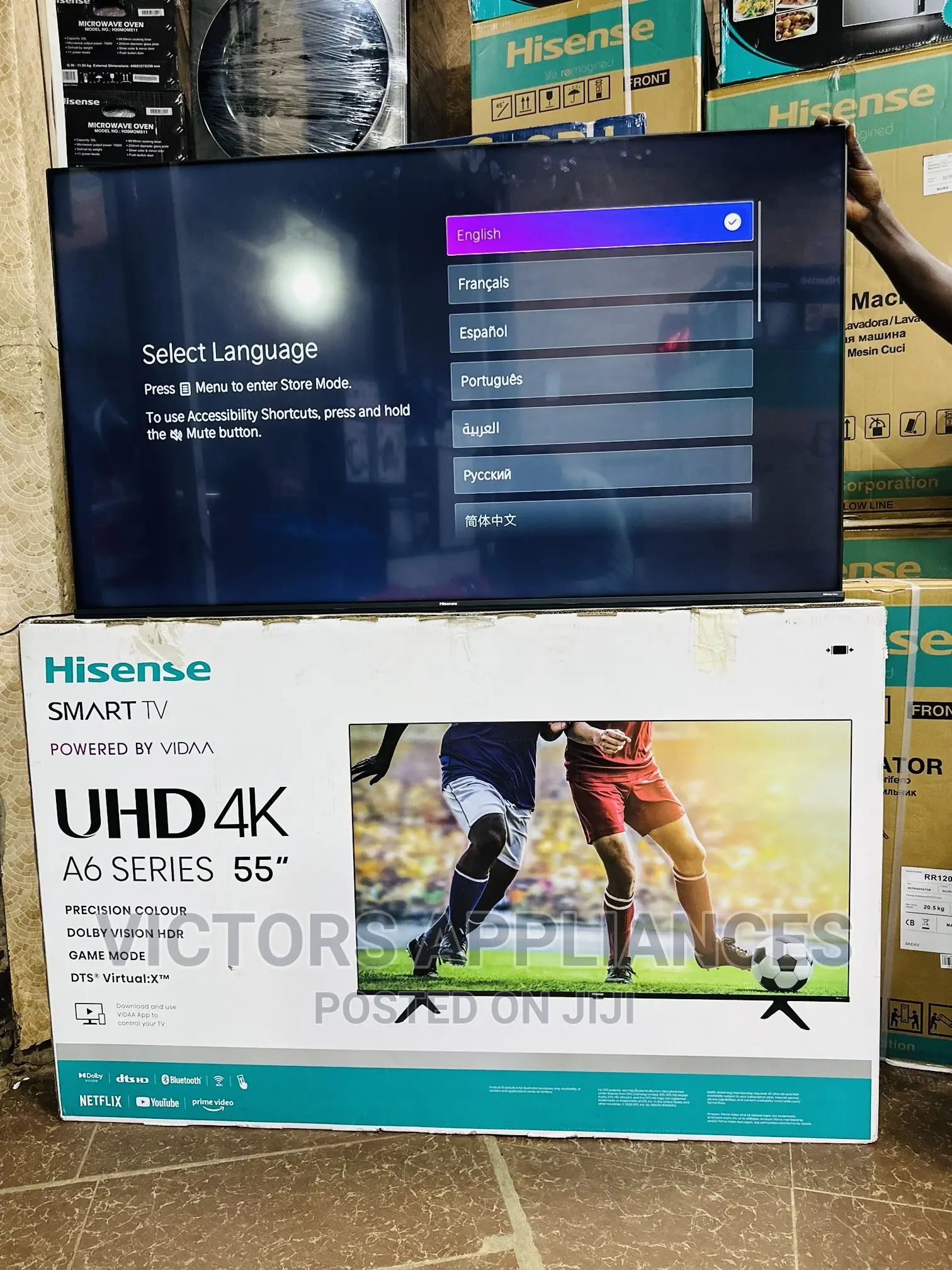Hisense 55inches A6 Series UHD Smart Tv