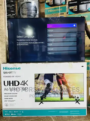 Hisense 55inches A6 Series UHD Smart Tv