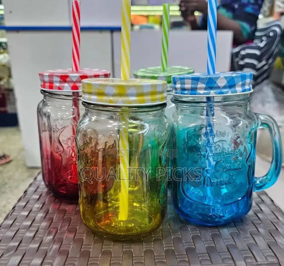 Mug Glass With Cover Set