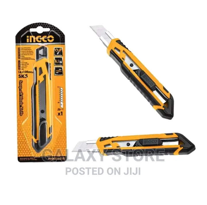 Snap-Off Blade Knife Flat 18mm X 100mm With 1 Sk5 Blade