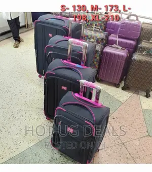 Fabric Cloth Travel Suitcases Fashion Bag - Black