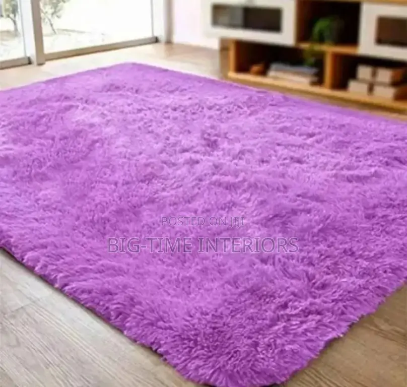 Purple Fluffy Center Carpet Medium 150*200cm