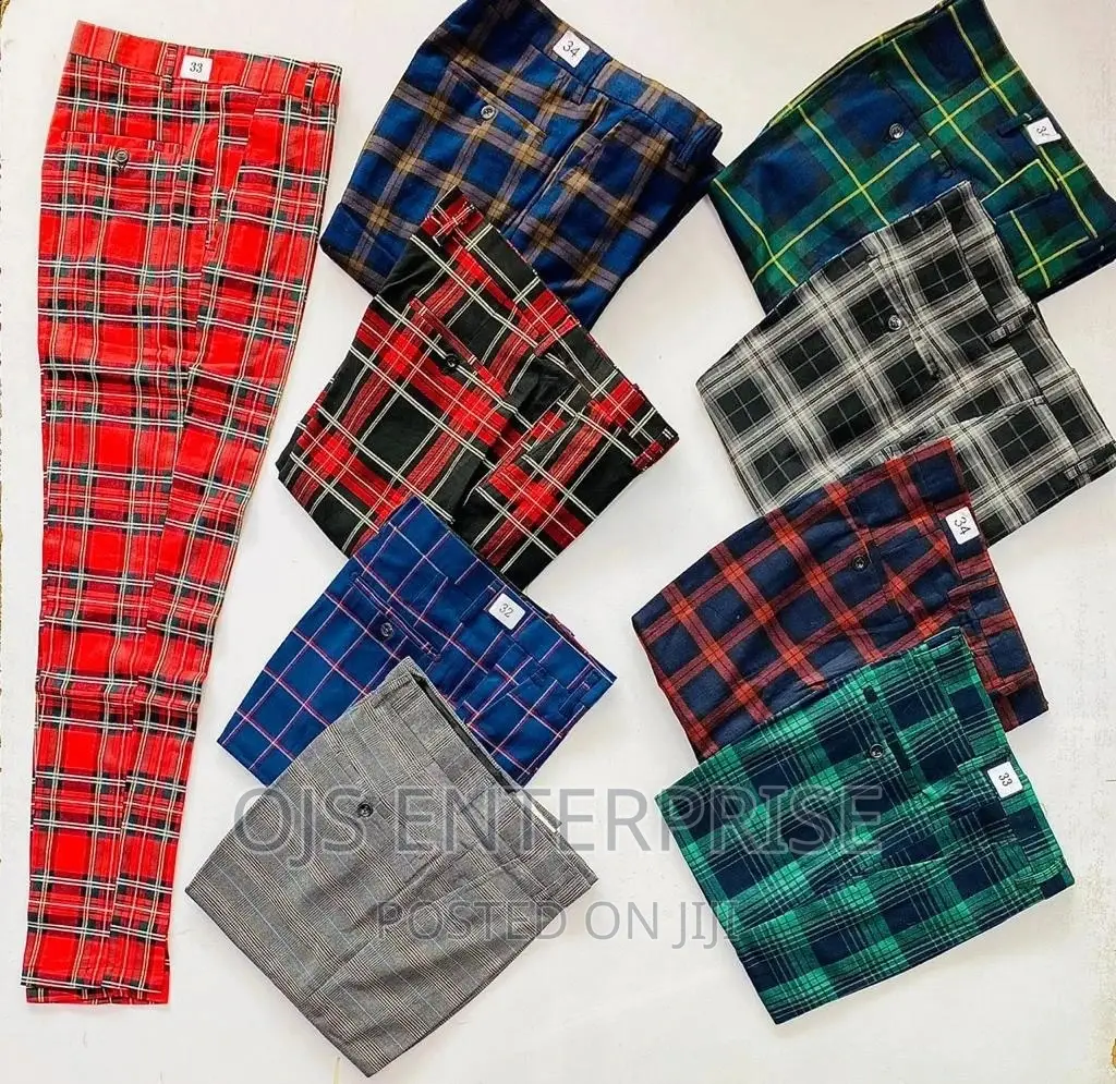 Checked Pants