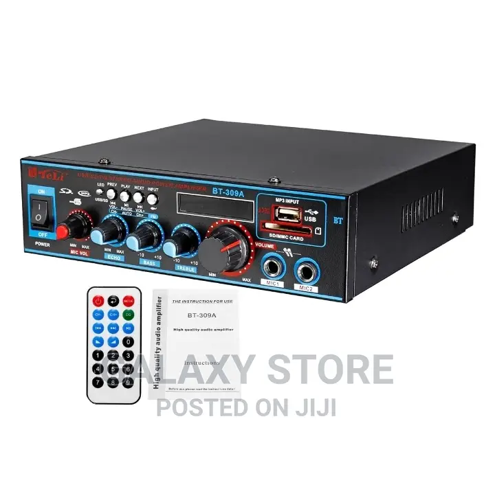Hifi Amplifier Car 2CH Audio Power FM USB SD/Remote Control