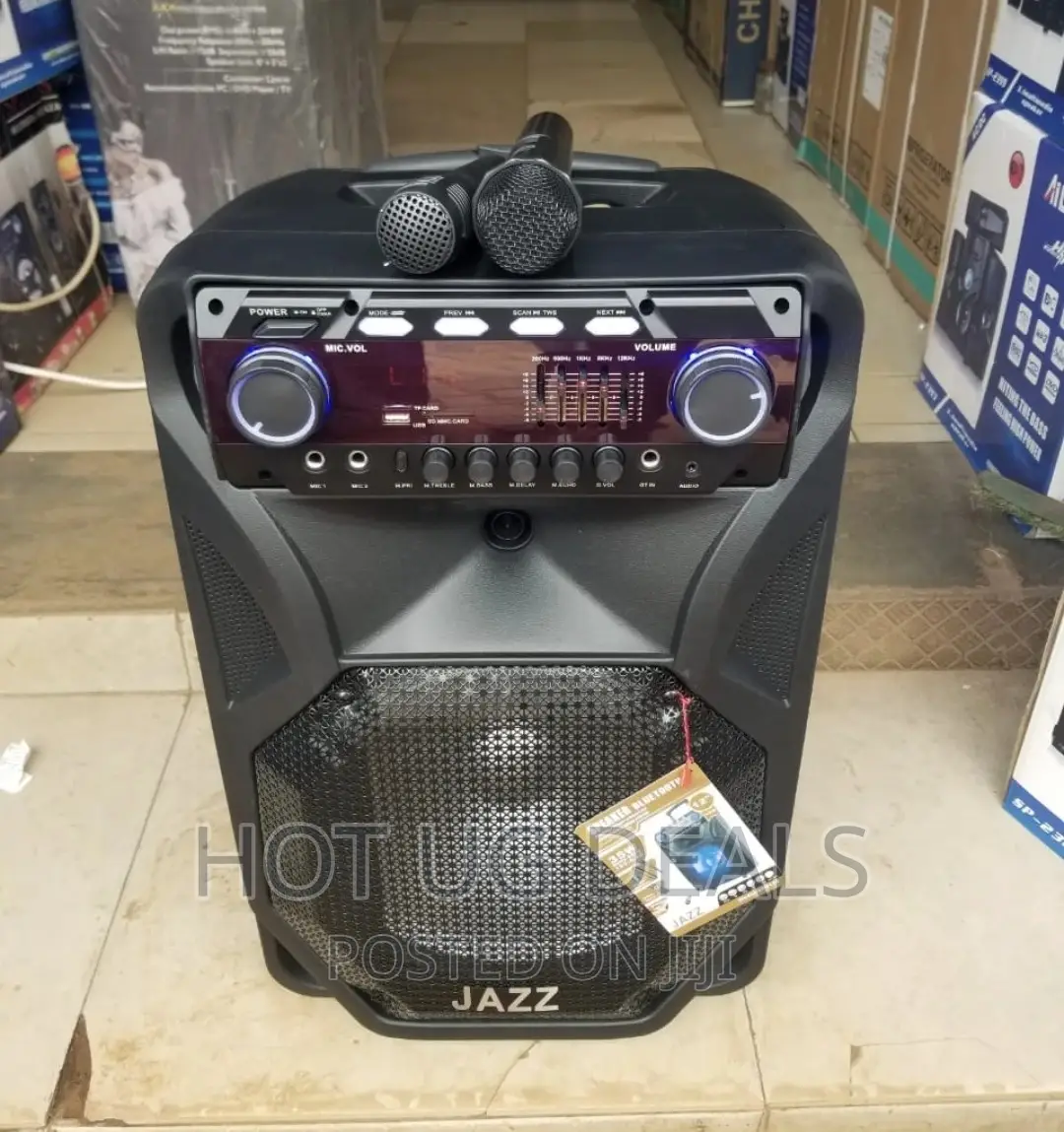 Jazz 12" Amplified Public Address Speaker Rechargeable-Black
