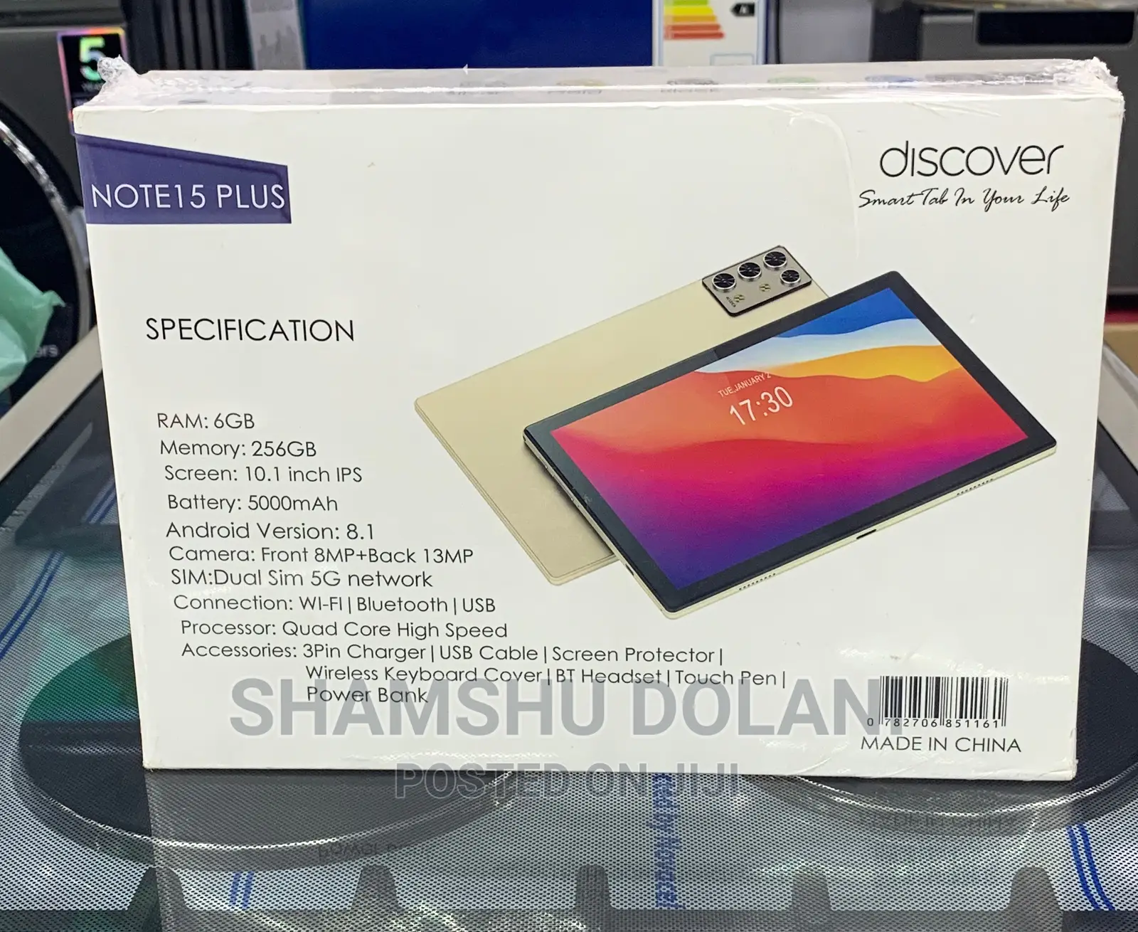 New Discover Note 15 Plus 256 GB Silver