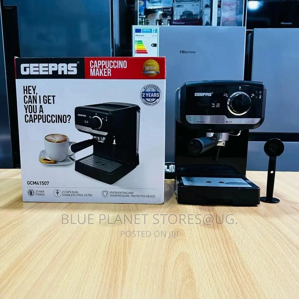 GEEPAS 1.25litre/15 Bars Cappucino Coffee Makers \\ GCM41507