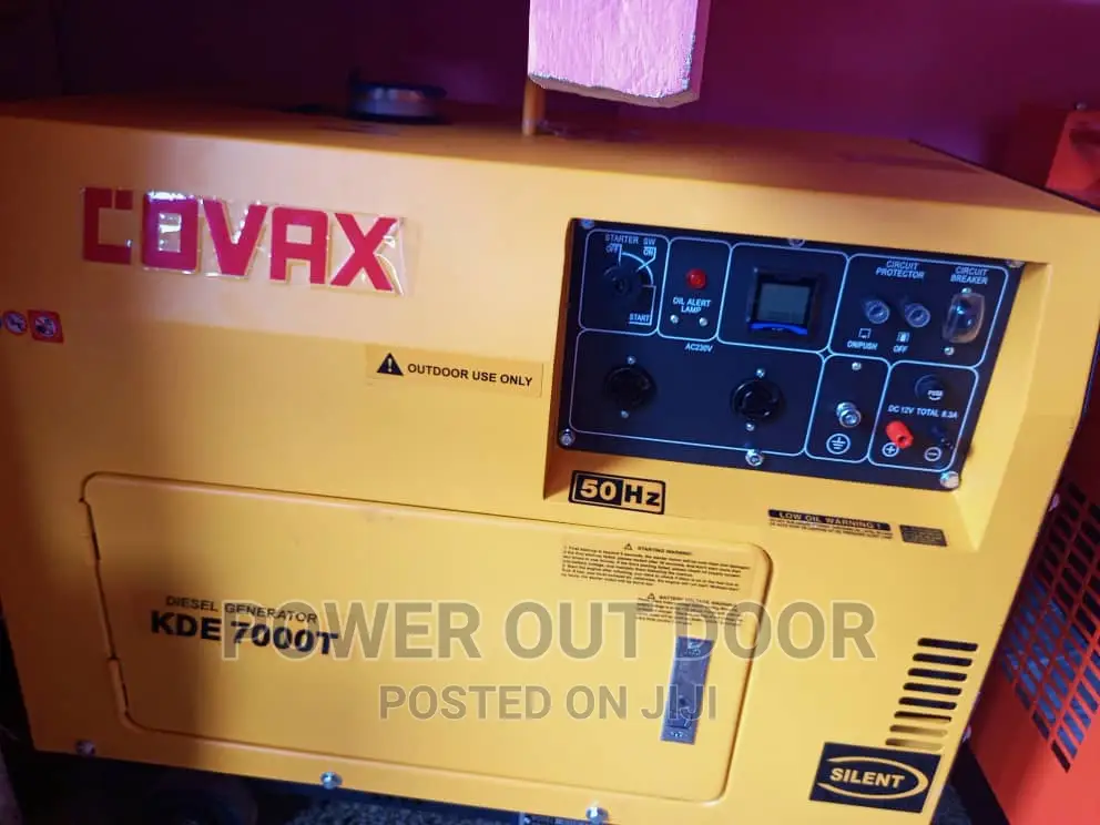 Covax / Kipor Silent Diesel 7 Kva Generator