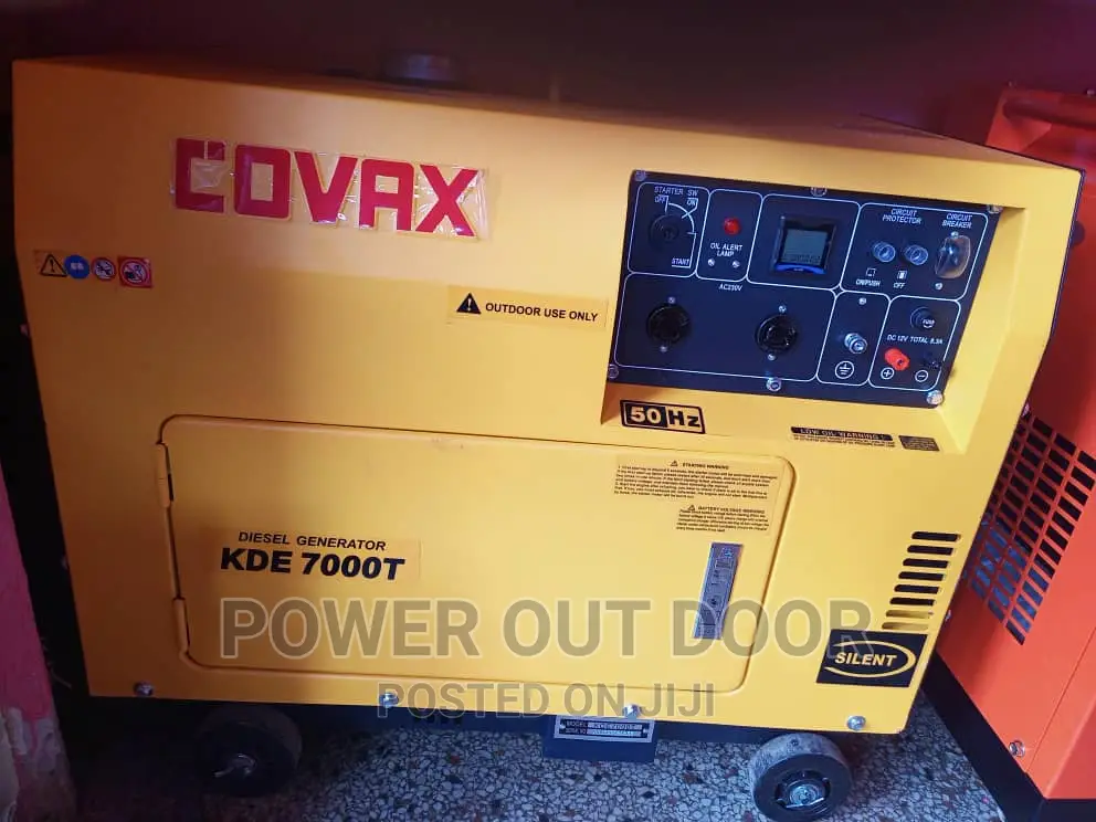 Covax / Kipor Silent Diesel 7 Kva Generator