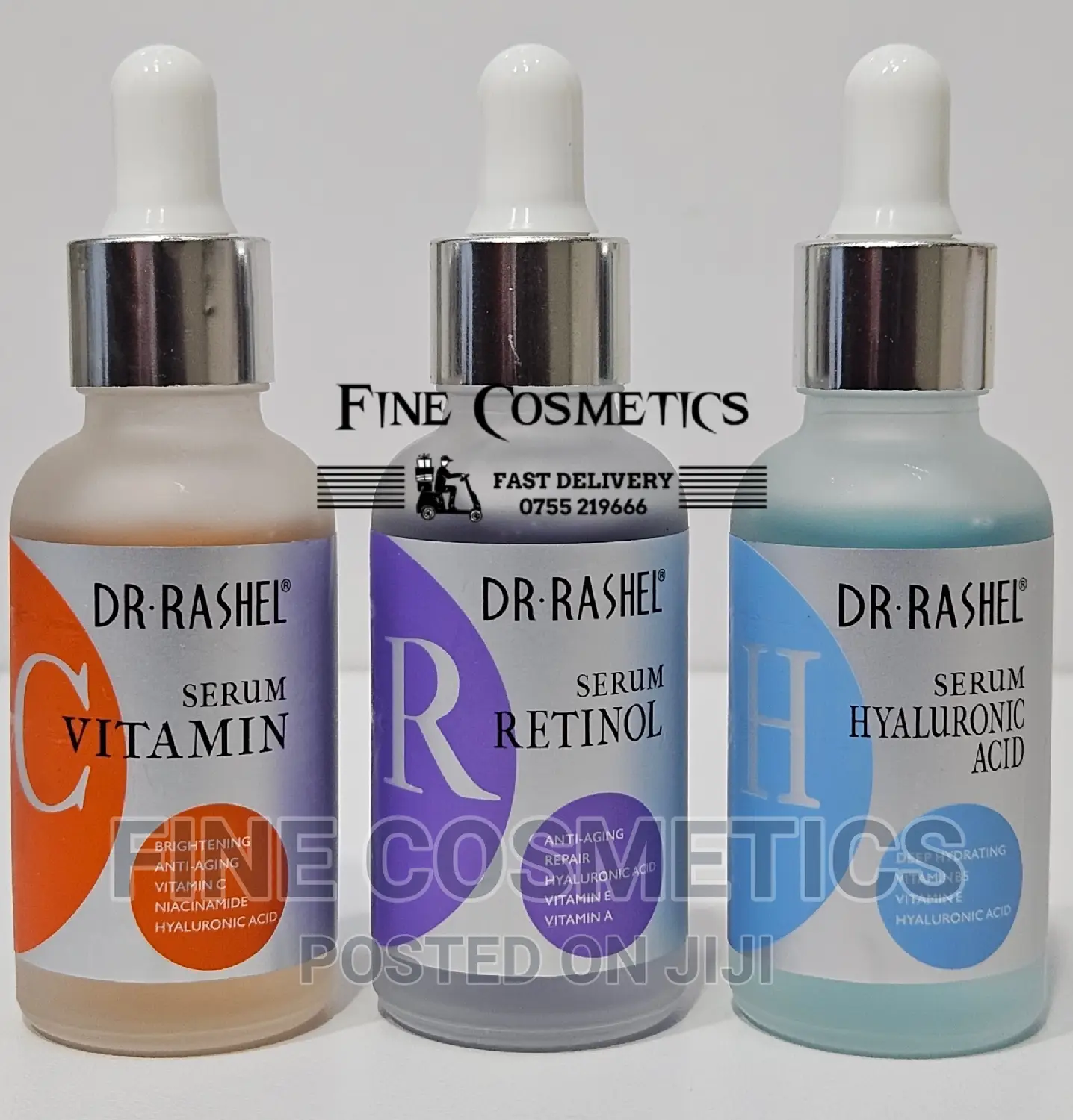 Dr Rashel 3PACK of Vitamin C |Retinol +Hyaluronic Acid Serum