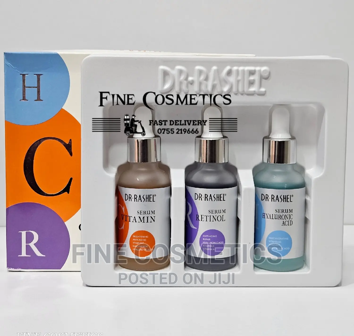 Dr Rashel 3PACK of Vitamin C |Retinol +Hyaluronic Acid Serum