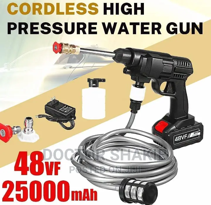 Cordless High Pressure Car Washer With Nozzles