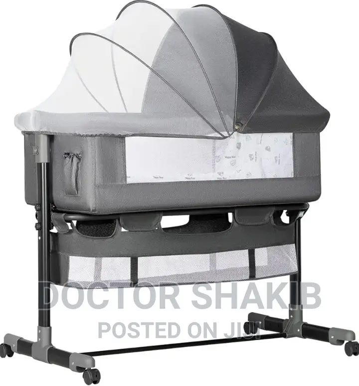 3 in 1 Adjustable and Foldable Baby Bassinet,Bedside Sleeper