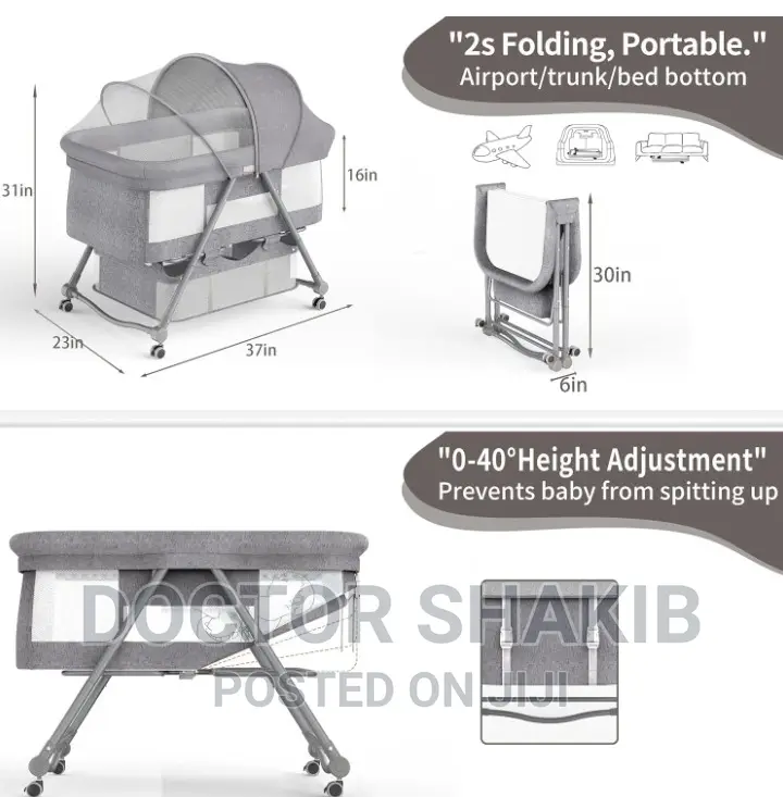 3 in 1 Bedside Bassinet