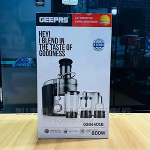 GEEPAS 4-in-1 Blender Juice Extractor \\ 800w \\ GSB44016