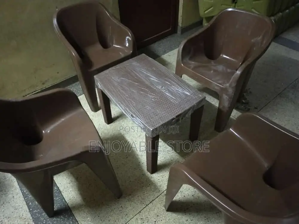 Plastic Chairs and Table