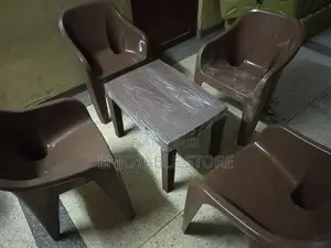 Plastic Chairs and Table