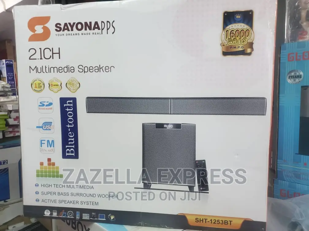 Sayona Multimedia Speaker- 2.1ch-SHT-1253bt